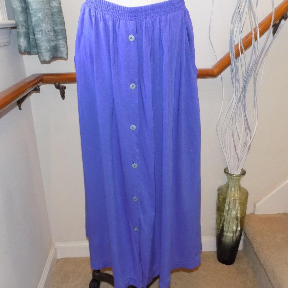 LAST CALL: OPTIONS MELROSE Purple Maxi Skirt Size Large